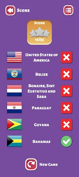 Скачать взлом Country Flags World Quiz Game  [МОД Все открыто] — последняя версия apk на Андроид screen 3