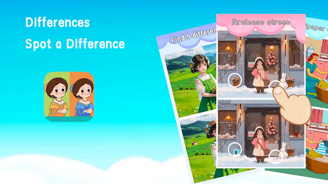 Взломанная Differences: Spot a Difference (Диференсес)  [МОД Меню] — последняя версия apk на Андроид screen 5