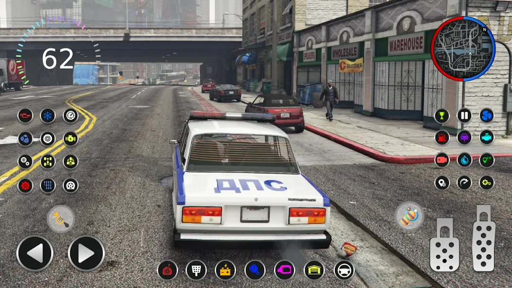 Скачать взлом Police Car Riders: VAZ 2107  [МОД Много денег] — последняя версия apk на Андроид screen 3