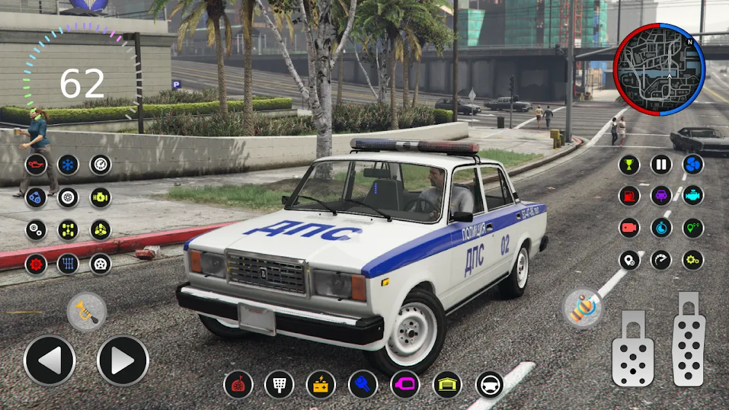 Скачать взлом Police Car Riders: VAZ 2107  [МОД Много денег] — последняя версия apk на Андроид screen 4