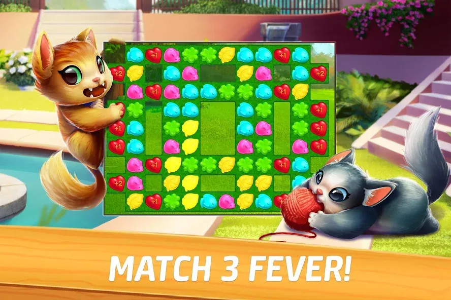 Взломанная Meow Match (Мяу Матч)  [МОД Бесконечные монеты] — стабильная версия apk на Андроид screen 4