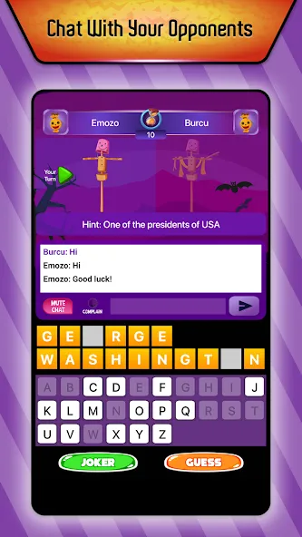 Скачать взлом Online Hangman Word Game (Онлайн игра в слова Висельник)  [МОД Меню] — полная версия apk на Андроид screen 1