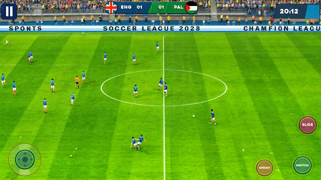 Скачать взломанную Soccer Games Football League (Соккер Геймс Футбол 2023)  [МОД Menu] — последняя версия apk на Андроид screen 1