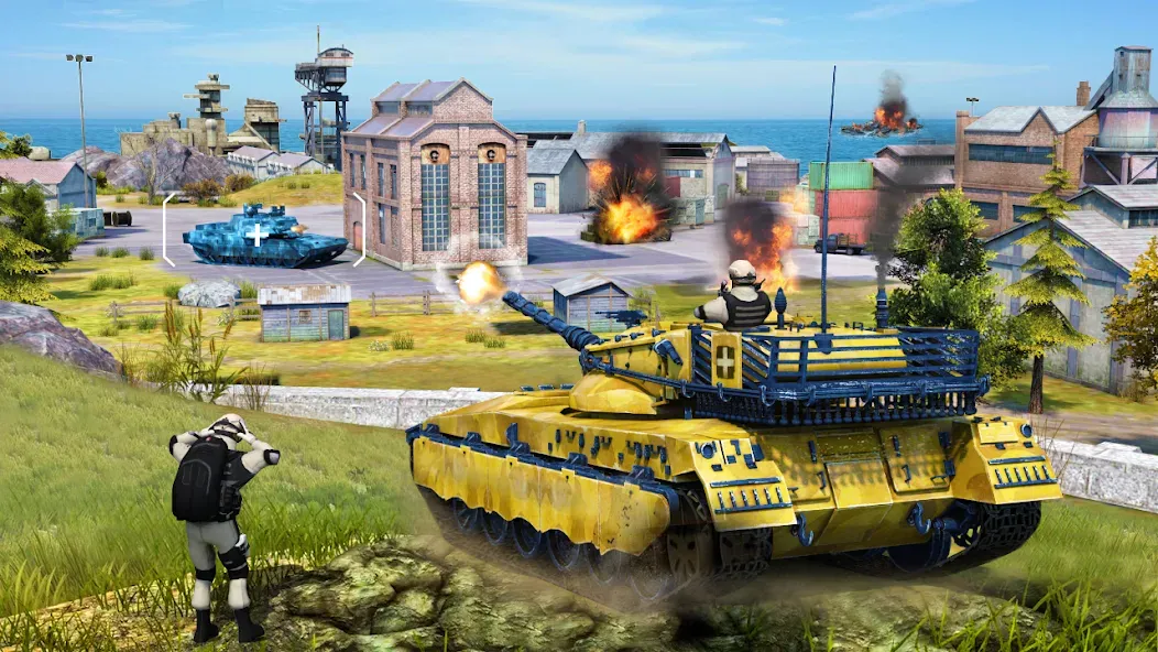 Скачать взлом Tank Battle Army Games 2023  [МОД Много денег] — стабильная версия apk на Андроид screen 2