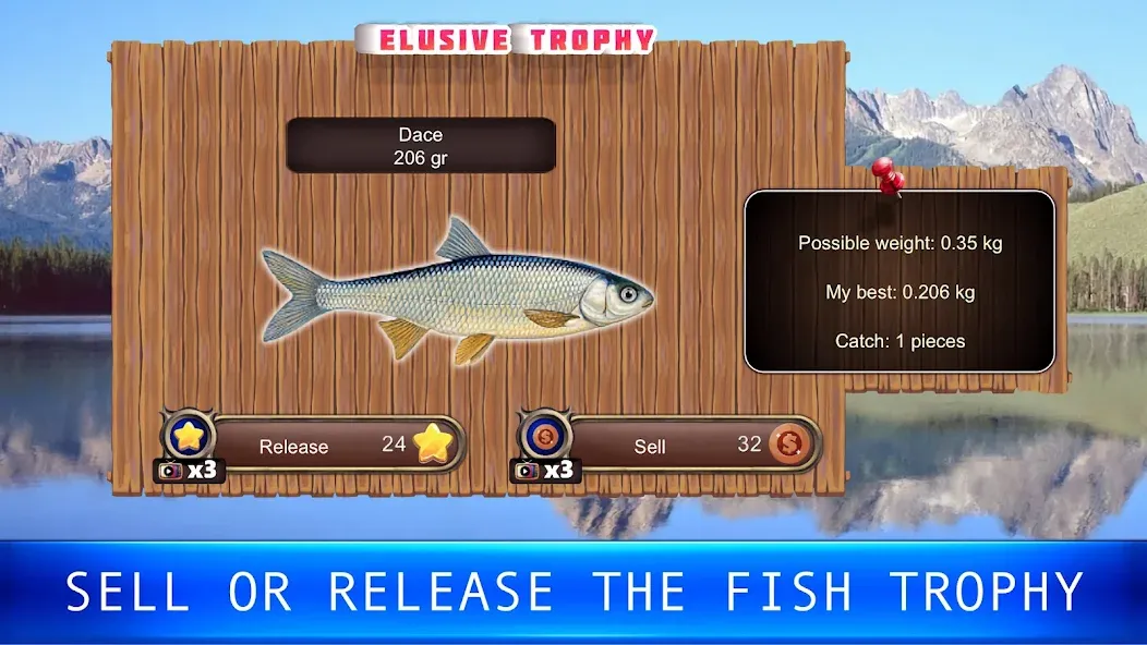 Взломанная Fish rain: sport fishing  [МОД Unlocked] — стабильная версия apk на Андроид screen 2