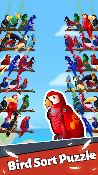 Взломанная Bird Puzzle — Color Game  [МОД Меню] — полная версия apk на Андроид screen 3