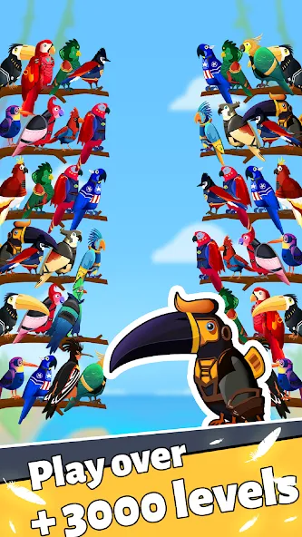 Взломанная Bird Puzzle — Color Game  [МОД Меню] — полная версия apk на Андроид screen 4