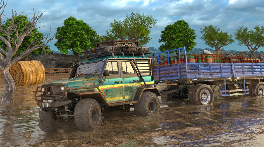 Взлом Offroad Mud Truck Driving Sim  [МОД Menu] — полная версия apk на Андроид screen 2