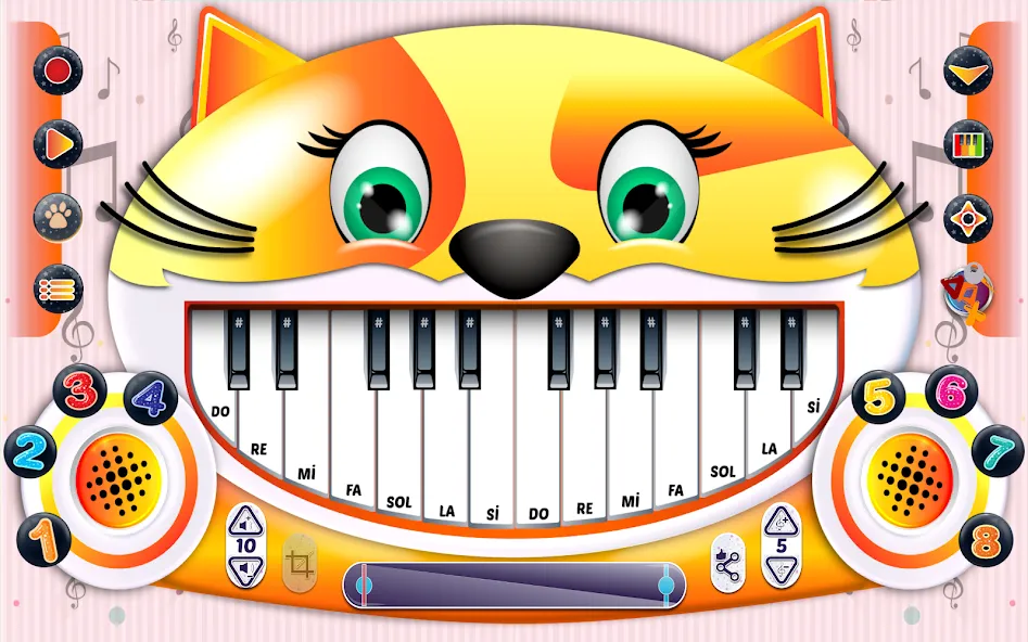 Взломанная Meow Music — Sound Cat Piano (Мяу Музыка)  [МОД Меню] — полная версия apk на Андроид screen 1