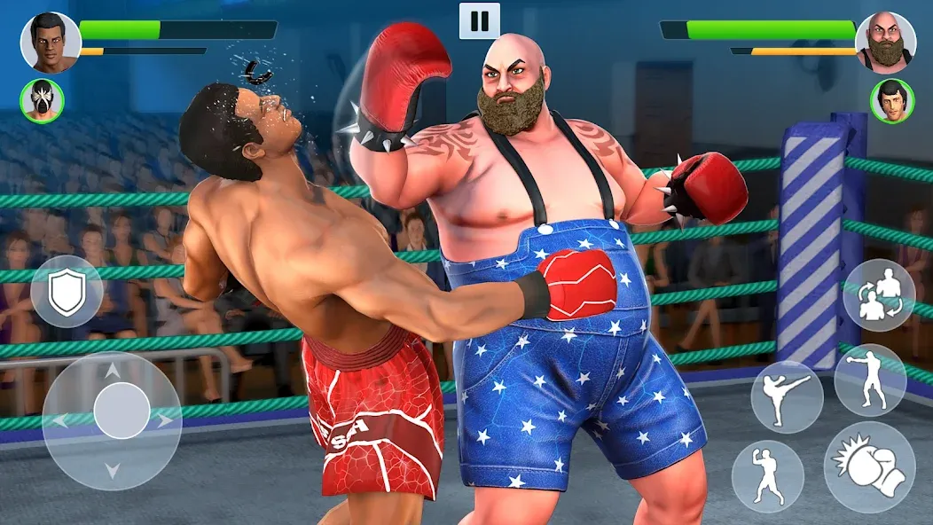 Скачать взломанную Boxing Heros: Fighting Games (Тэг Боксинг Игры)  [МОД Меню] — последняя версия apk на Андроид screen 2