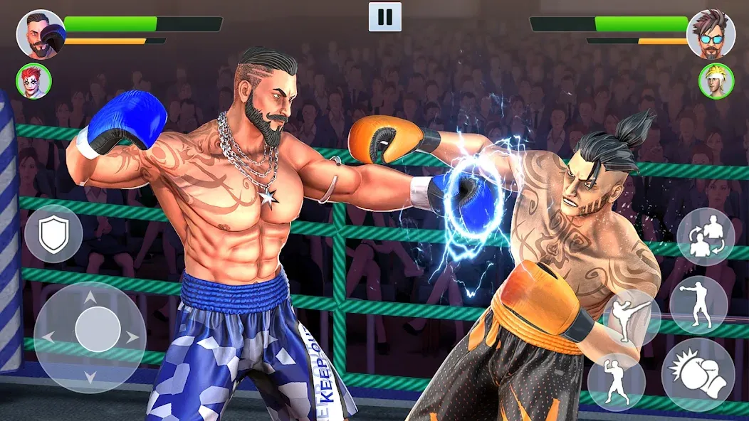 Скачать взломанную Boxing Heros: Fighting Games (Тэг Боксинг Игры)  [МОД Меню] — последняя версия apk на Андроид screen 3