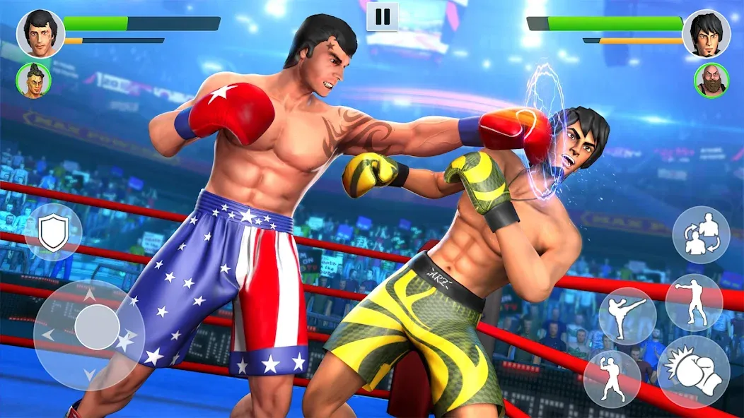 Скачать взломанную Boxing Heros: Fighting Games (Тэг Боксинг Игры)  [МОД Меню] — последняя версия apk на Андроид screen 4