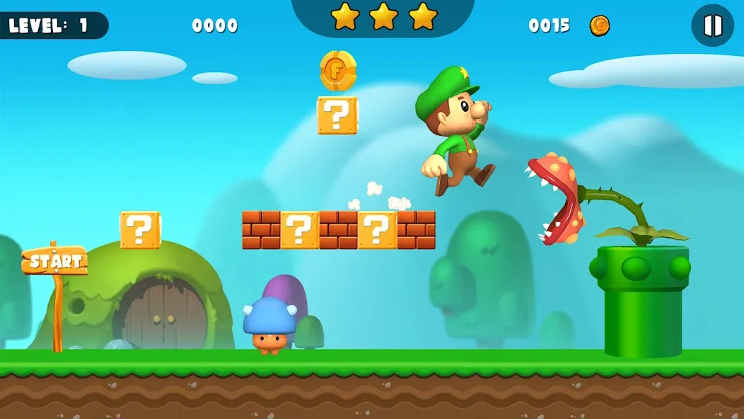 Скачать взломанную Bob World Adventure 3D  [МОД Много денег] — полная версия apk на Андроид screen 2