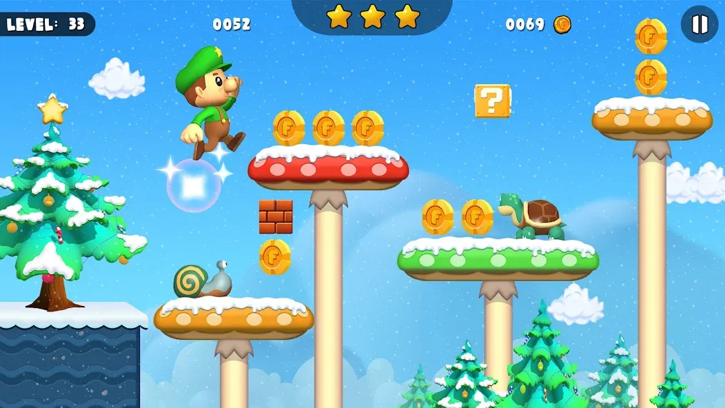 Скачать взломанную Bob World Adventure 3D  [МОД Много денег] — полная версия apk на Андроид screen 5