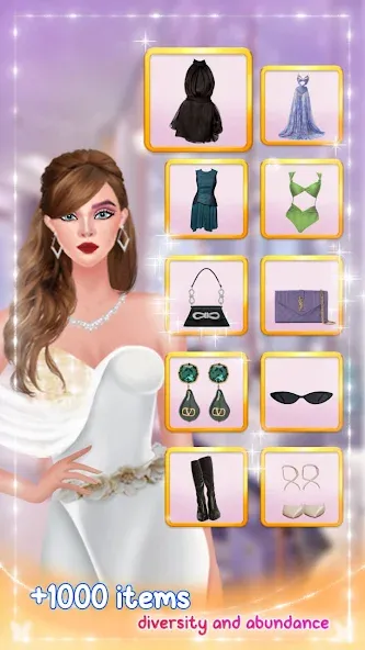 Скачать взлом Fashion Stylist: Dress Up Game (Фэшн стилист)  [МОД Много денег] — последняя версия apk на Андроид screen 1