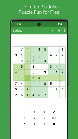 Взломанная Sudoku  [МОД Бесконечные монеты] — последняя версия apk на Андроид screen 1