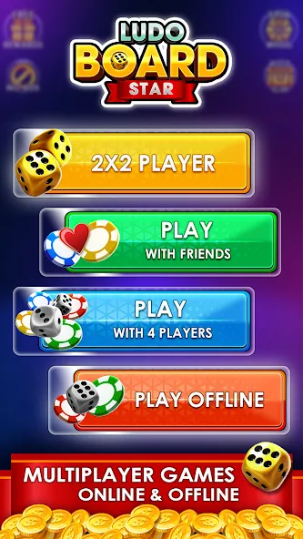 Взлом Ludo Online Multiplayer (Людо Онлайн Многопользовательская Игра)  [МОД Бесконечные монеты] — стабильная версия apk на Андроид screen 1