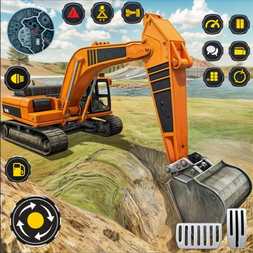 Скачать взломанную Heavy Excavator Simulator PRO (Хеви Экскавейтор Симулятор ПРО)  [МОД Unlocked] — полная версия apk на Андроид screen 5