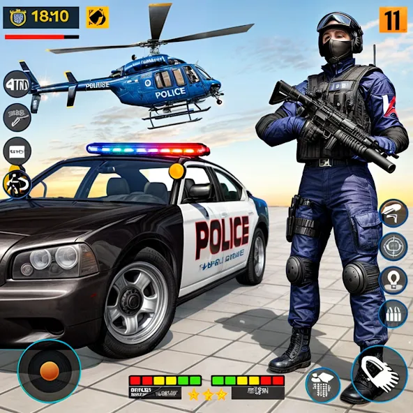 Взломанная US Police Shooting Crime City  [МОД Бесконечные деньги] — полная версия apk на Андроид screen 1