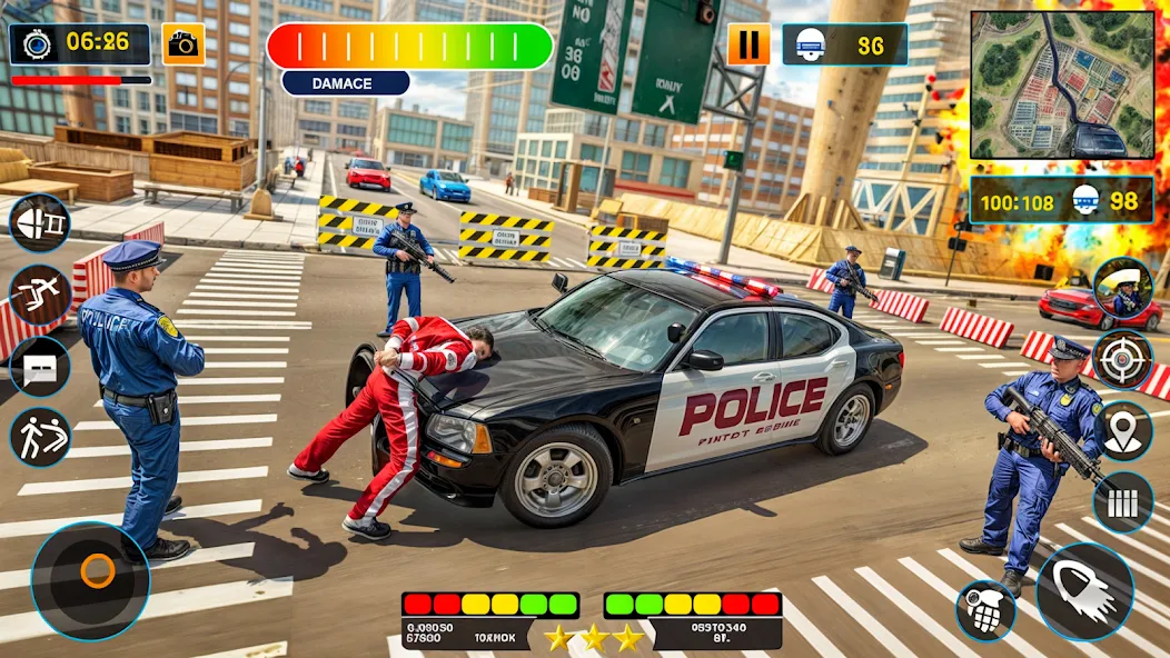 Взломанная US Police Shooting Crime City  [МОД Бесконечные деньги] — полная версия apk на Андроид screen 3