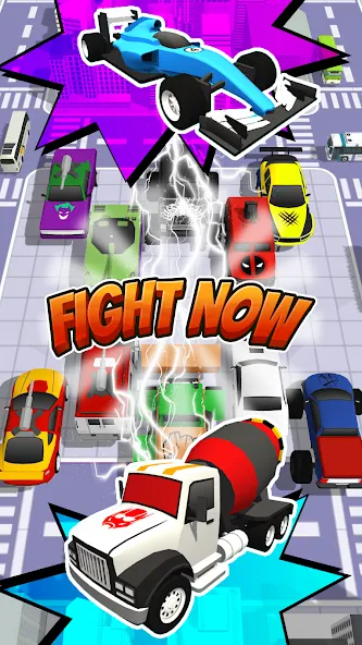 Взломанная Superhero Car Merge Battle  [МОД Бесконечные монеты] — стабильная версия apk на Андроид screen 5