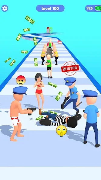 Взломанная Thief Run Race 3D: Fun Race  [МОД Много монет] — стабильная версия apk на Андроид screen 4