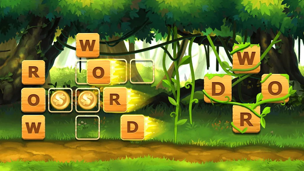 Взлом Word Crossword Puzzle  [МОД Много монет] — стабильная версия apk на Андроид screen 1