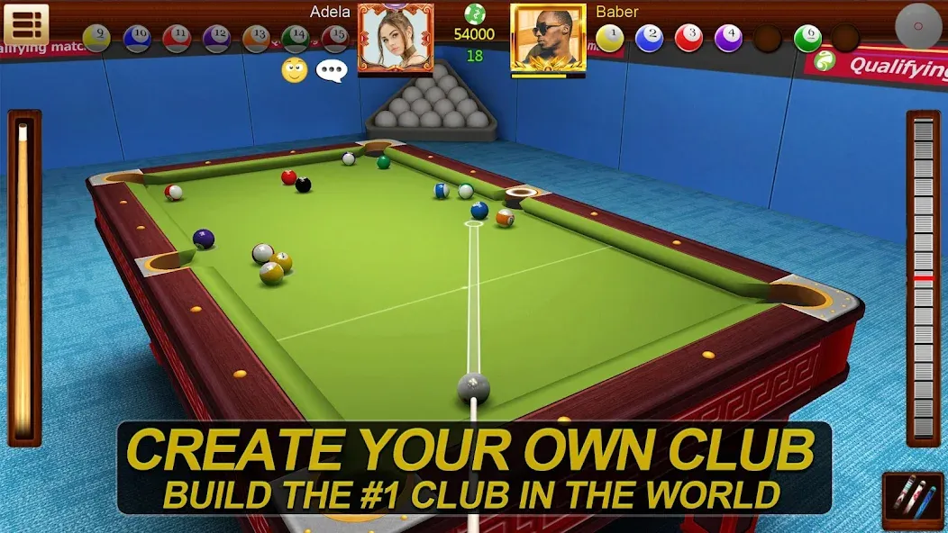 Скачать взломанную Real Pool 3D Online 8Ball Game (Реал Пул 3Д Онлайн 8Бол Гейм)  [МОД Много денег] — стабильная версия apk на Андроид screen 2