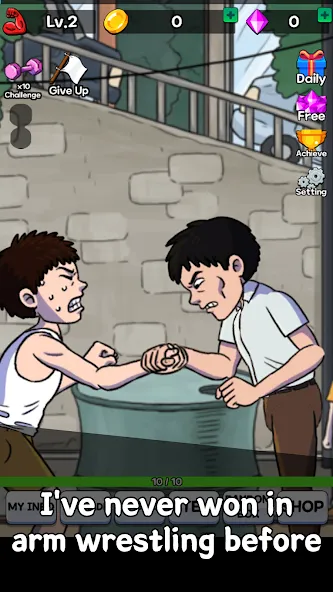 Взлом Arm Wrestling Clicker (Армреслинг Кликер)  [МОД Много денег] — полная версия apk на Андроид screen 3