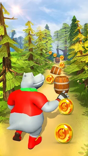 Скачать взломанную Jungle Run Temple Escape Games  [МОД Unlimited Money] — полная версия apk на Андроид screen 4