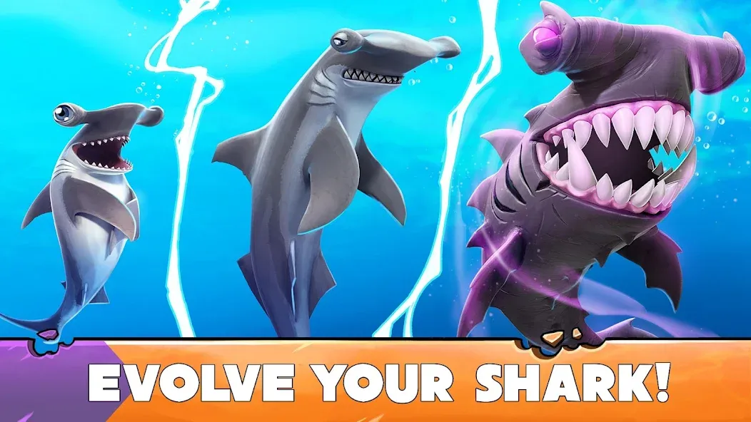 Взломанная Hungry Shark Evolution (Хангри Шарк Эволюшн)  [МОД Menu] — последняя версия apk на Андроид screen 4