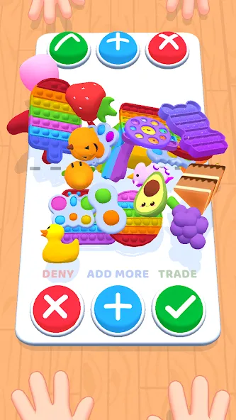 Скачать взломанную Fidget Toys Trading・Pop It 3D (Фиджет Тойс Трейдинг)  [МОД Unlocked] — полная версия apk на Андроид screen 1