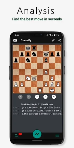 Взломанная Chessify: Scan & Analyze chess  [МОД Все открыто] — полная версия apk на Андроид screen 2