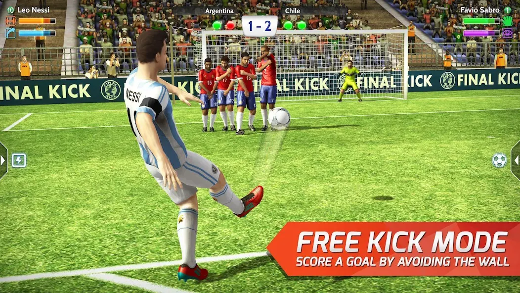 Скачать взломанную Final Kick: Online Soccer (Финаль кик)  [МОД Много монет] — последняя версия apk на Андроид screen 2