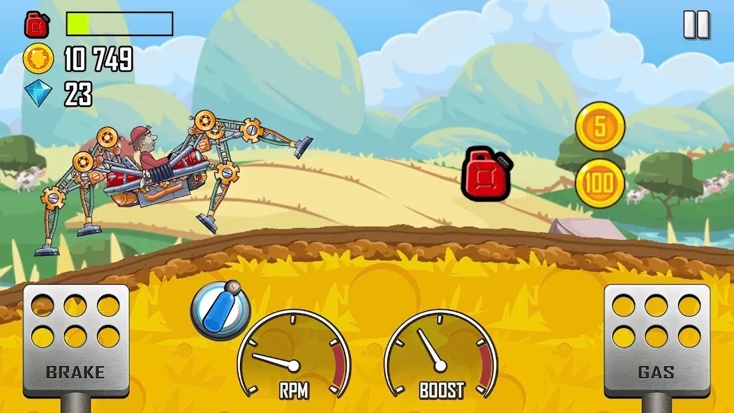 Взлом Hill Climb Racing (Хилл Клайм Рейсинг)  [МОД Бесконечные монеты] — полная версия apk на Андроид screen 2