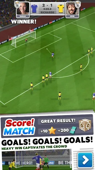 Взлом Score! Match — PvP Soccer  [МОД Много монет] — последняя версия apk на Андроид screen 1