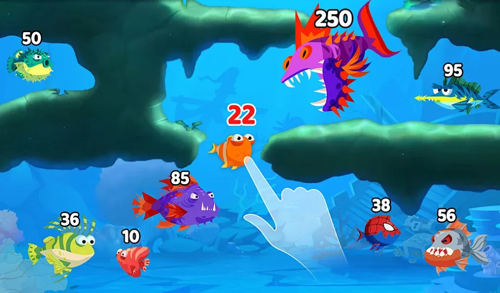 Скачать взлом Fish Town IO: Mini Aquarium (Фиш Таун Ай Ой)  [МОД Много монет] — полная версия apk на Андроид screen 2