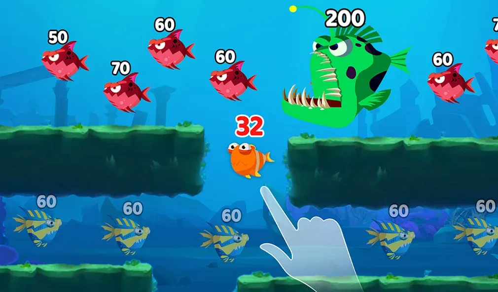 Скачать взлом Fish Town IO: Mini Aquarium (Фиш Таун Ай Ой)  [МОД Много монет] — полная версия apk на Андроид screen 3