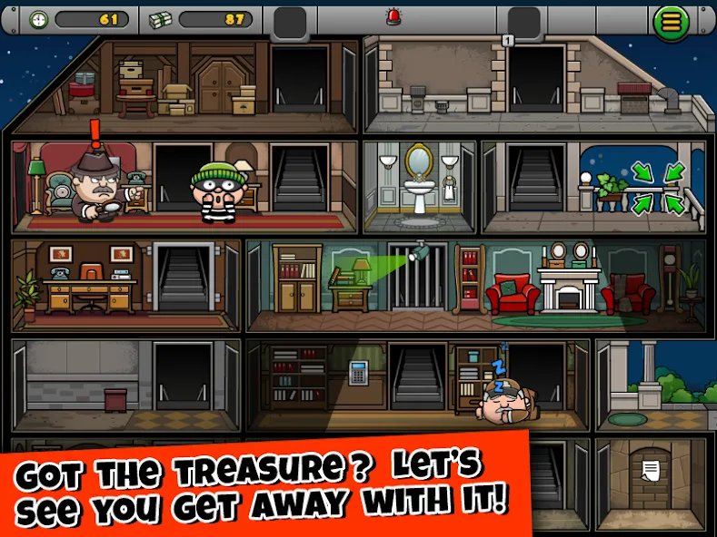 Скачать взломанную Bob The Robber 4 (Боб Грабитель 4)  [МОД Mega Pack] — последняя версия apk на Андроид screen 3