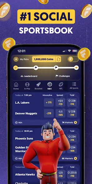 Скачать взлом Fliff — Sports Picks (Флифф)  [МОД Меню] — последняя версия apk на Андроид screen 1