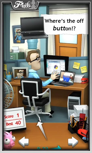 Взломанная Office Jerk (Офисный задира)  [МОД Много монет] — последняя версия apk на Андроид screen 1