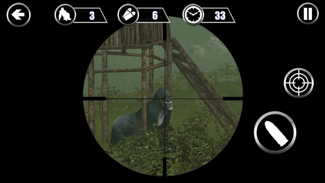 Взломанная Gorilla Hunter: Hunting games (Горилла Хантер)  [МОД Все открыто] — последняя версия apk на Андроид screen 1