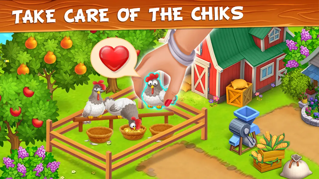 Скачать взлом Farm Town — Family Farming Day (Фарм Таун)  [МОД Menu] — полная версия apk на Андроид screen 4