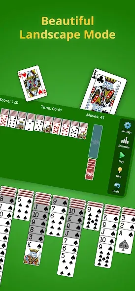 Взломанная Spider Solitaire Classic  [МОД Menu] — полная версия apk на Андроид screen 2