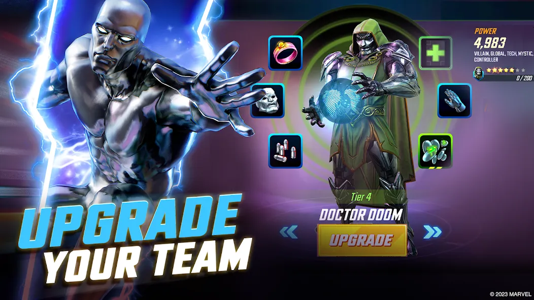 Взломанная MARVEL Strike Force: Squad RPG (Марвел Страйк Форс)  [МОД Mega Pack] — последняя версия apk на Андроид screen 5