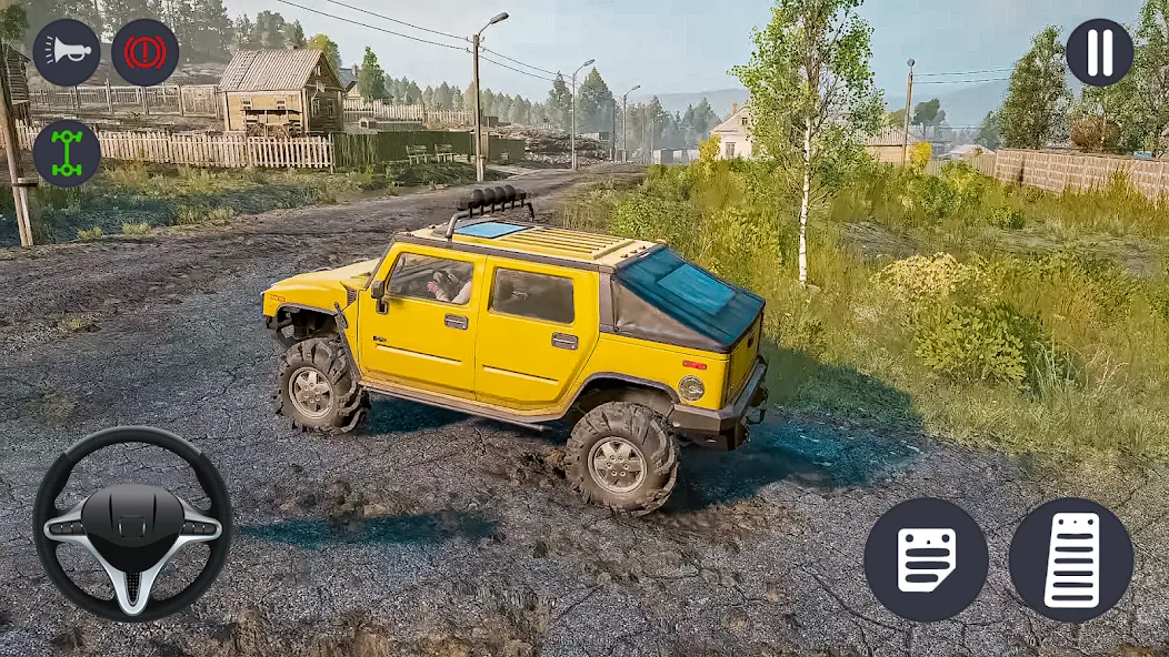 Скачать взломанную 4×4 Jeep Offroad Car Driving (Джип Оффроуд Автомобиль Вождения)  [МОД Unlimited Money] — последняя версия apk на Андроид screen 5