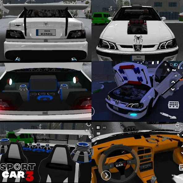 Взлом Sport car 3 : Taxi & Police — (Спорткар 3)  [МОД Unlocked] — последняя версия apk на Андроид screen 1