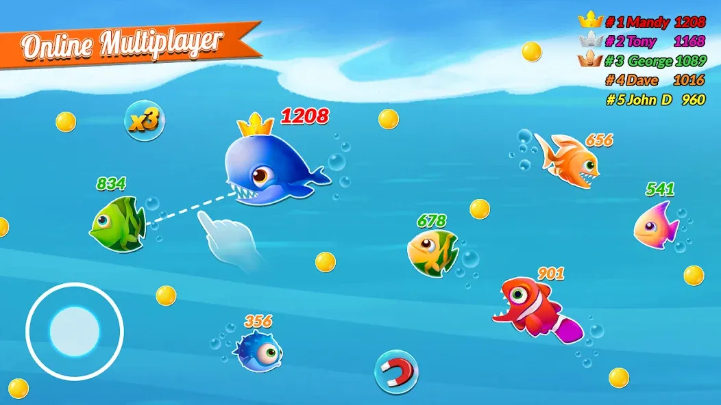 Взломанная Fish.IO Fish Games Shark Games (Фиш Ай О Фиш Геймс Шарк Геймс)  [МОД Unlocked] — последняя версия apk на Андроид screen 2