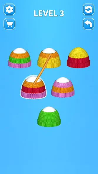 Скачать взломанную Cozy Knitting: Sorting games (Кози Ниттинг)  [МОД Menu] — стабильная версия apk на Андроид screen 1