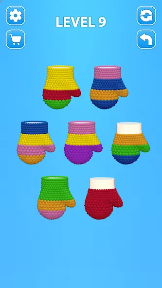 Скачать взломанную Cozy Knitting: Sorting games (Кози Ниттинг)  [МОД Menu] — стабильная версия apk на Андроид screen 2